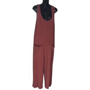 Marine layer women’s large jumpsuit one piece Cotton tencel Lagenlook